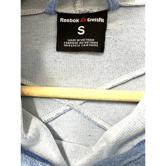 Reebok X CrossFit Sweatshirt Unisex/Men's Small Blue Hooded SEE MEASUREMENTS - Picture 3 of 8